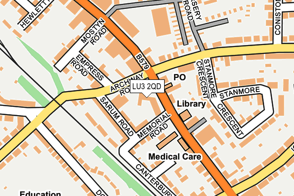 LU3 2QD map - OS OpenMap – Local (Ordnance Survey) LU3 2QD map - OS OpenMap – Local (Ordnance Survey)