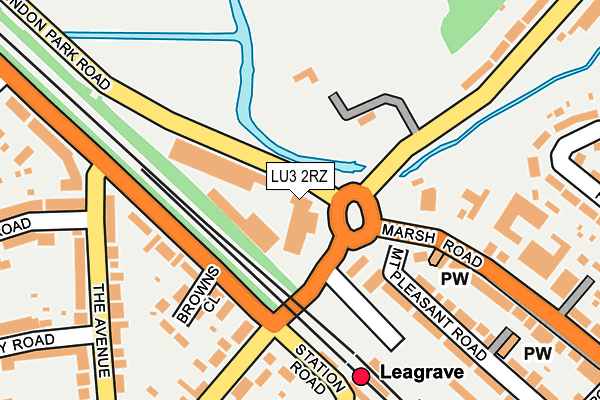 LU3 2RZ map - OS OpenMap – Local (Ordnance Survey) LU3 2RZ map - OS OpenMap – Local (Ordnance Survey)