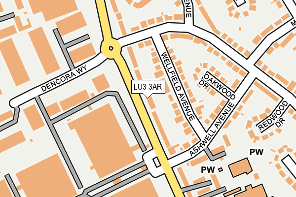 LU3 3AR map - OS OpenMap – Local (Ordnance Survey) LU3 3AR map - OS OpenMap – Local (Ordnance Survey)