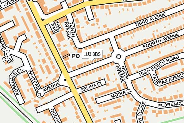 LU3 3BS map - OS OpenMap – Local (Ordnance Survey) LU3 3BS map - OS OpenMap – Local (Ordnance Survey)