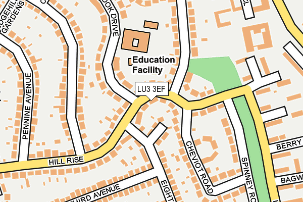 LU3 3EF map - OS OpenMap – Local (Ordnance Survey) LU3 3EF map - OS OpenMap – Local (Ordnance Survey)