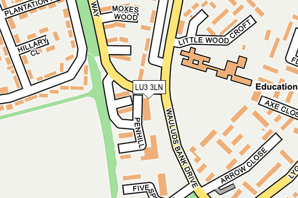 LU3 3LN map - OS OpenMap – Local (Ordnance Survey) LU3 3LN map - OS OpenMap – Local (Ordnance Survey)