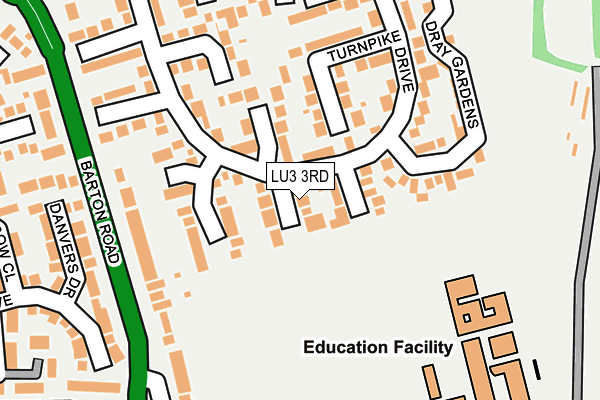 LU3 3RD map - OS OpenMap – Local (Ordnance Survey) LU3 3RD map - OS OpenMap – Local (Ordnance Survey)