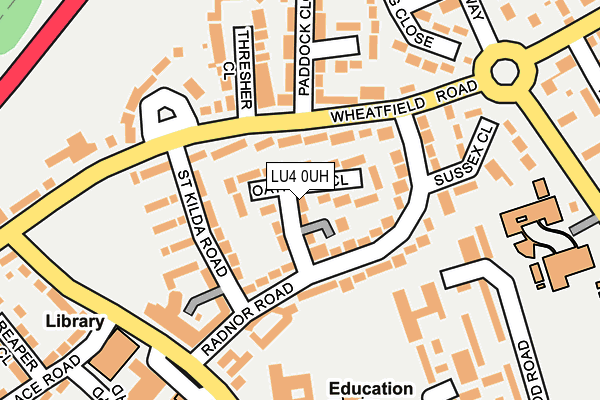 LU4 0UH map - OS OpenMap – Local (Ordnance Survey) LU4 0UH map - OS OpenMap – Local (Ordnance Survey)