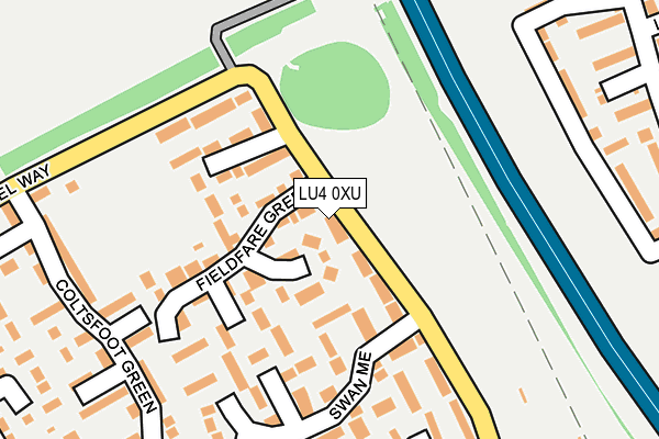 LU4 0XU map - OS OpenMap – Local (Ordnance Survey) LU4 0XU map - OS OpenMap – Local (Ordnance Survey)