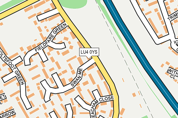 LU4 0YS map - OS OpenMap – Local (Ordnance Survey) LU4 0YS map - OS OpenMap – Local (Ordnance Survey)
