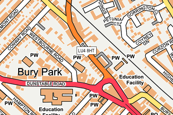 LU4 8HT map - OS OpenMap – Local (Ordnance Survey) LU4 8HT map - OS OpenMap – Local (Ordnance Survey)