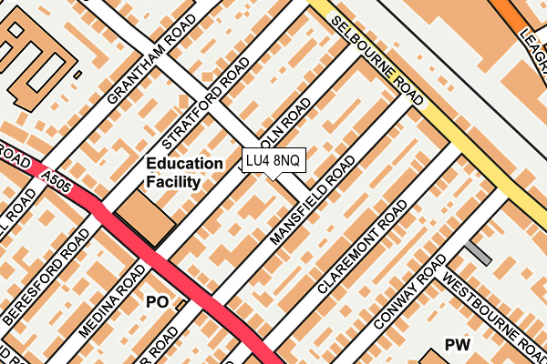 LU4 8NQ map - OS OpenMap – Local (Ordnance Survey) LU4 8NQ map - OS OpenMap – Local (Ordnance Survey)