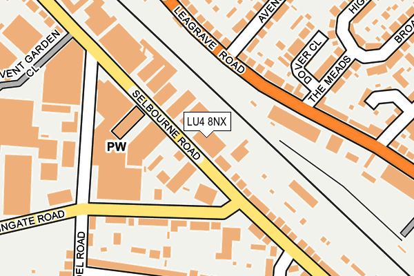 LU4 8NX map - OS OpenMap – Local (Ordnance Survey) LU4 8NX map - OS OpenMap – Local (Ordnance Survey)