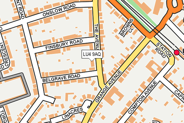 LU4 9AQ map - OS OpenMap – Local (Ordnance Survey) LU4 9AQ map - OS OpenMap – Local (Ordnance Survey)