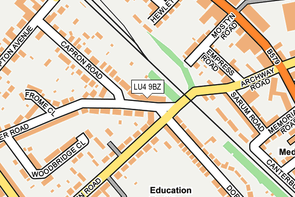 LU4 9BZ maps, stats, and open data