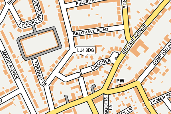 LU4 9DG map - OS OpenMap – Local (Ordnance Survey) LU4 9DG map - OS OpenMap – Local (Ordnance Survey)