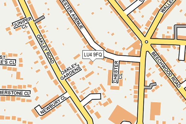 LU4 9FQ map - OS OpenMap – Local (Ordnance Survey) LU4 9FQ map - OS OpenMap – Local (Ordnance Survey)