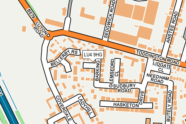 LU4 9HG map - OS OpenMap – Local (Ordnance Survey) LU4 9HG map - OS OpenMap – Local (Ordnance Survey)