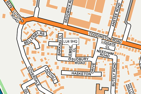 LU4 9HQ map - OS OpenMap – Local (Ordnance Survey) LU4 9HQ map - OS OpenMap – Local (Ordnance Survey)