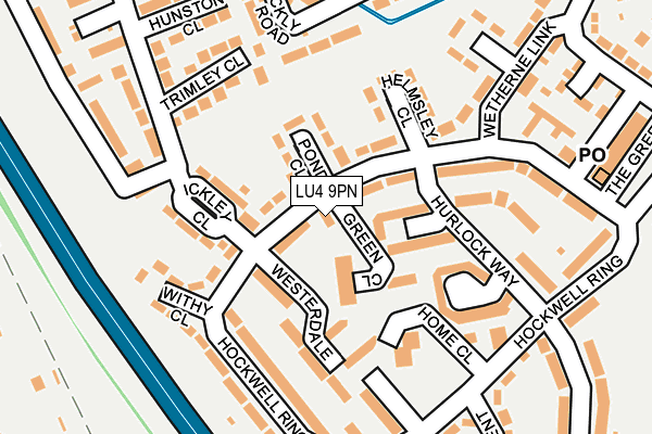 LU4 9PN map - OS OpenMap – Local (Ordnance Survey) LU4 9PN map - OS OpenMap – Local (Ordnance Survey)
