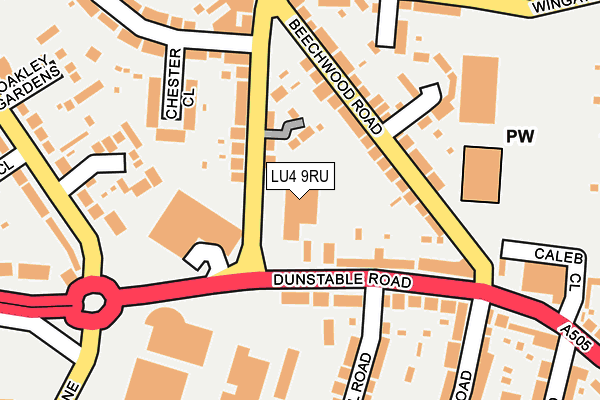 LU4 9RU map - OS OpenMap – Local (Ordnance Survey) LU4 9RU map - OS OpenMap – Local (Ordnance Survey)