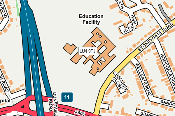 LU4 9TJ map - OS OpenMap – Local (Ordnance Survey) LU4 9TJ map - OS OpenMap – Local (Ordnance Survey)