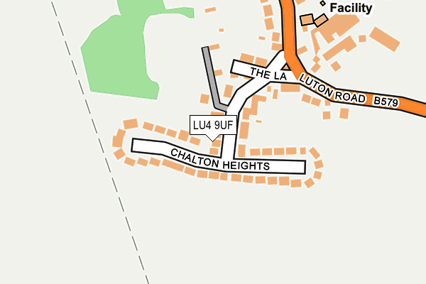 LU4 9UF map - OS OpenMap – Local (Ordnance Survey) LU4 9UF map - OS OpenMap – Local (Ordnance Survey)