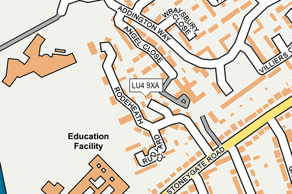 LU4 9XA map - OS OpenMap – Local (Ordnance Survey) LU4 9XA map - OS OpenMap – Local (Ordnance Survey)