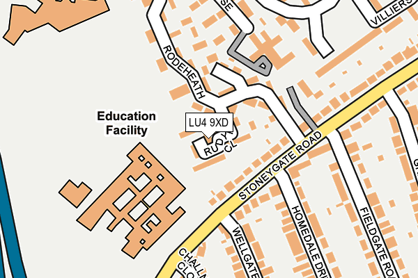 LU4 9XD map - OS OpenMap – Local (Ordnance Survey) LU4 9XD map - OS OpenMap – Local (Ordnance Survey)