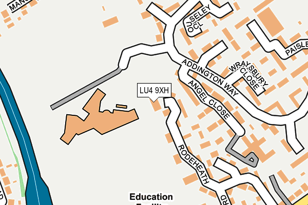 LU4 9XH map - OS OpenMap – Local (Ordnance Survey) LU4 9XH map - OS OpenMap – Local (Ordnance Survey)