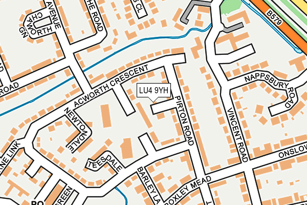 LU4 9YH map - OS OpenMap – Local (Ordnance Survey) LU4 9YH map - OS OpenMap – Local (Ordnance Survey)