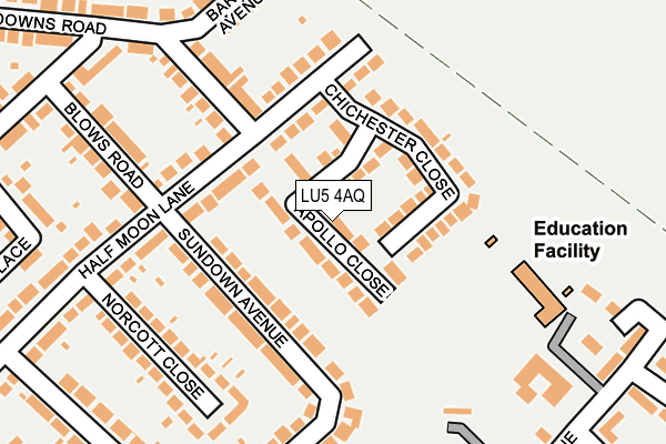 LU5 4AQ map - OS OpenMap – Local (Ordnance Survey) LU5 4AQ map - OS OpenMap – Local (Ordnance Survey)