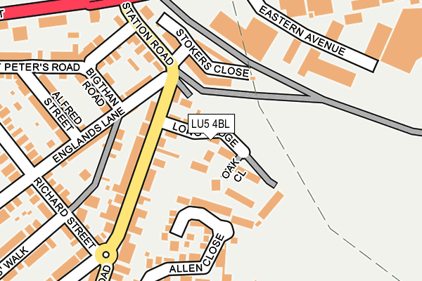 LU5 4BL map - OS OpenMap – Local (Ordnance Survey) LU5 4BL map - OS OpenMap – Local (Ordnance Survey)