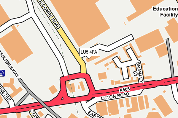 LU5 4FA map - OS OpenMap – Local (Ordnance Survey) LU5 4FA map - OS OpenMap – Local (Ordnance Survey)