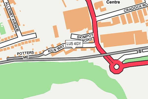 LU5 4GY map - OS OpenMap – Local (Ordnance Survey) LU5 4GY map - OS OpenMap – Local (Ordnance Survey)