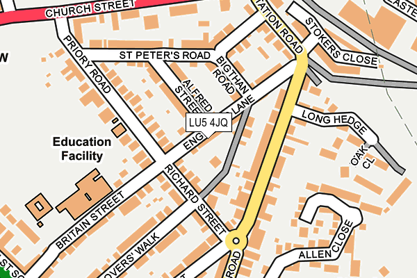 LU5 4JQ map - OS OpenMap – Local (Ordnance Survey) LU5 4JQ map - OS OpenMap – Local (Ordnance Survey)