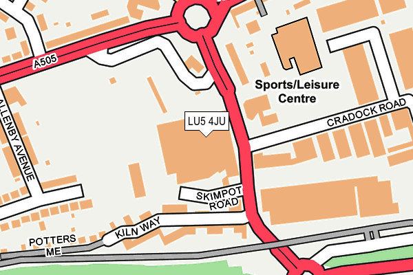 LU5 4JU map - OS OpenMap – Local (Ordnance Survey) LU5 4JU map - OS OpenMap – Local (Ordnance Survey)