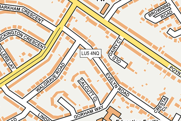 LU5 4NQ map - OS OpenMap – Local (Ordnance Survey) LU5 4NQ map - OS OpenMap – Local (Ordnance Survey)
