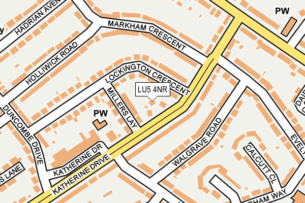 LU5 4NR map - OS OpenMap – Local (Ordnance Survey) LU5 4NR map - OS OpenMap – Local (Ordnance Survey)