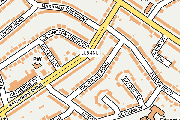 LU5 4NU map - OS OpenMap – Local (Ordnance Survey) LU5 4NU map - OS OpenMap – Local (Ordnance Survey)