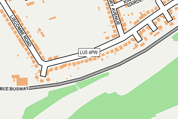 LU5 4PW map - OS OpenMap – Local (Ordnance Survey) LU5 4PW map - OS OpenMap – Local (Ordnance Survey)