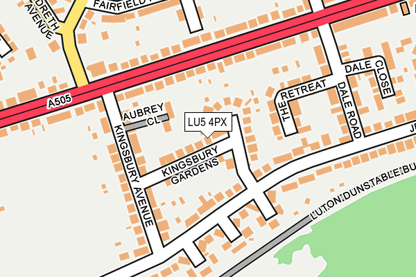 LU5 4PX map - OS OpenMap – Local (Ordnance Survey) LU5 4PX map - OS OpenMap – Local (Ordnance Survey)