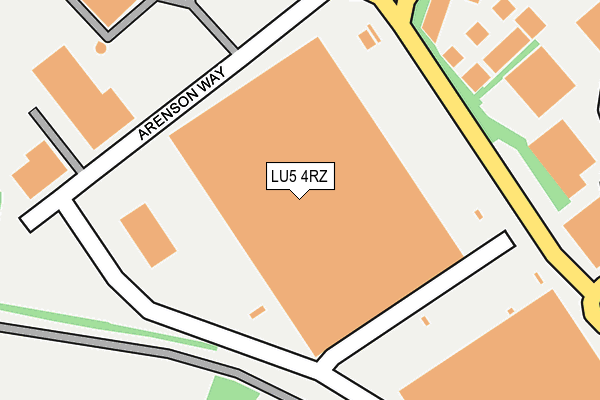 LU5 4RZ map - OS OpenMap – Local (Ordnance Survey) LU5 4RZ map - OS OpenMap – Local (Ordnance Survey)