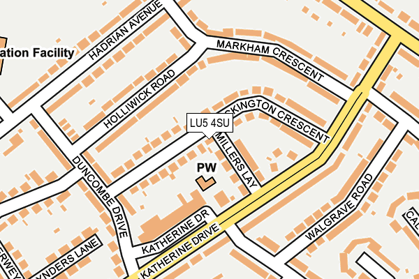 LU5 4SU map - OS OpenMap – Local (Ordnance Survey) LU5 4SU map - OS OpenMap – Local (Ordnance Survey)