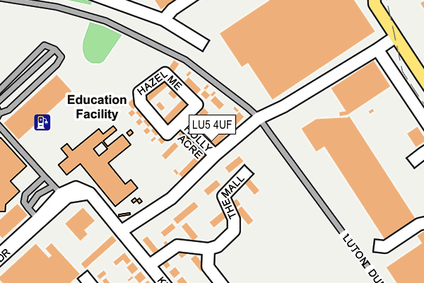 LU5 4UF map - OS OpenMap – Local (Ordnance Survey) LU5 4UF map - OS OpenMap – Local (Ordnance Survey)