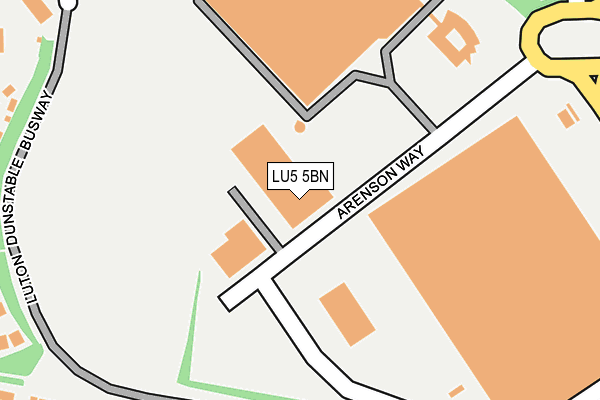 LU5 5BN map - OS OpenMap – Local (Ordnance Survey) LU5 5BN map - OS OpenMap – Local (Ordnance Survey)