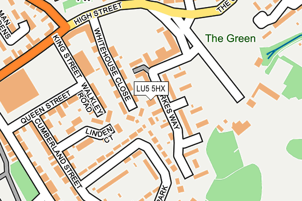 LU5 5HX map - OS OpenMap – Local (Ordnance Survey) LU5 5HX map - OS OpenMap – Local (Ordnance Survey)