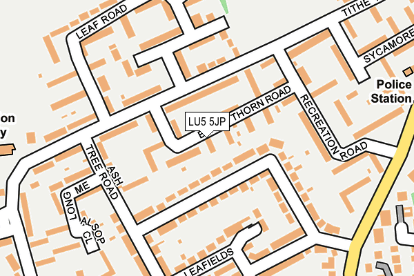 LU5 5JP map - OS OpenMap – Local (Ordnance Survey) LU5 5JP map - OS OpenMap – Local (Ordnance Survey)
