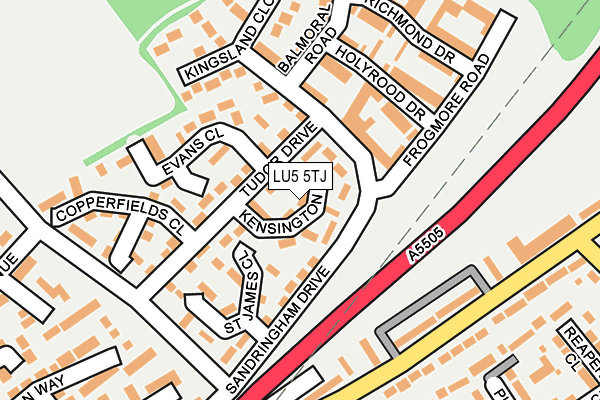 LU5 5TJ map - OS OpenMap – Local (Ordnance Survey) LU5 5TJ map - OS OpenMap – Local (Ordnance Survey)