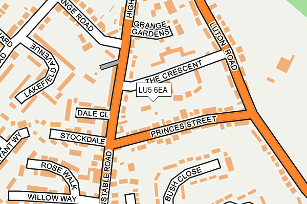 LU5 6EA map - OS OpenMap – Local (Ordnance Survey) LU5 6EA map - OS OpenMap – Local (Ordnance Survey)