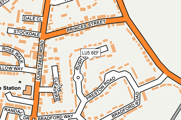 LU5 6EF map - OS OpenMap – Local (Ordnance Survey) LU5 6EF map - OS OpenMap – Local (Ordnance Survey)