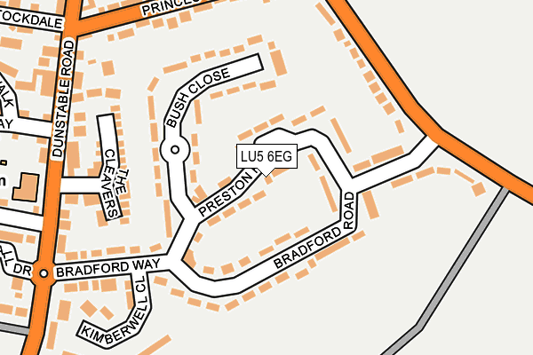 LU5 6EG map - OS OpenMap – Local (Ordnance Survey) LU5 6EG map - OS OpenMap – Local (Ordnance Survey)