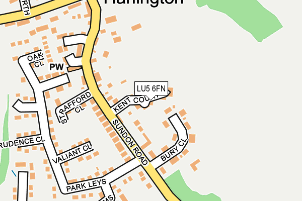 LU5 6FN map - OS OpenMap – Local (Ordnance Survey) LU5 6FN map - OS OpenMap – Local (Ordnance Survey)