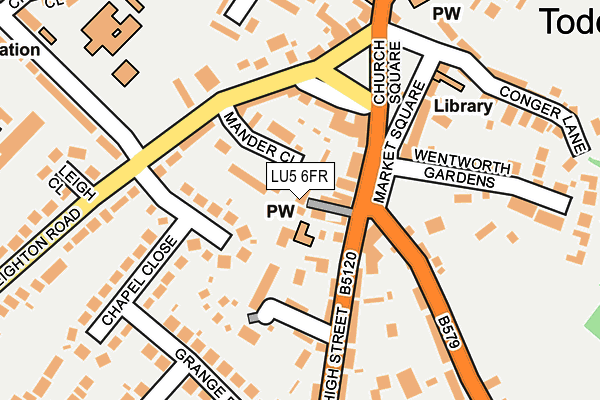 LU5 6FR map - OS OpenMap – Local (Ordnance Survey) LU5 6FR map - OS OpenMap – Local (Ordnance Survey)